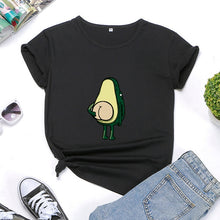 Load image into Gallery viewer, Woman Kawaii Avocado Dick Print T-Shirt