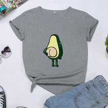 Load image into Gallery viewer, Woman Kawaii Avocado Dick Print T-Shirt