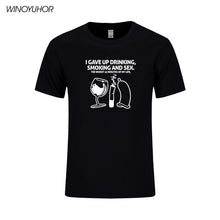 Load image into Gallery viewer, I Giving Up Drinking Smoking And Sex Funny Tshirt
