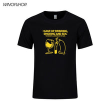 Load image into Gallery viewer, I Giving Up Drinking Smoking And Sex Funny Tshirt
