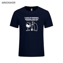 Load image into Gallery viewer, I Giving Up Drinking Smoking And Sex Funny Tshirt
