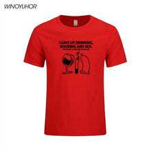 Load image into Gallery viewer, I Giving Up Drinking Smoking And Sex Funny Tshirt
