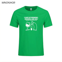 Load image into Gallery viewer, I Giving Up Drinking Smoking And Sex Funny Tshirt
